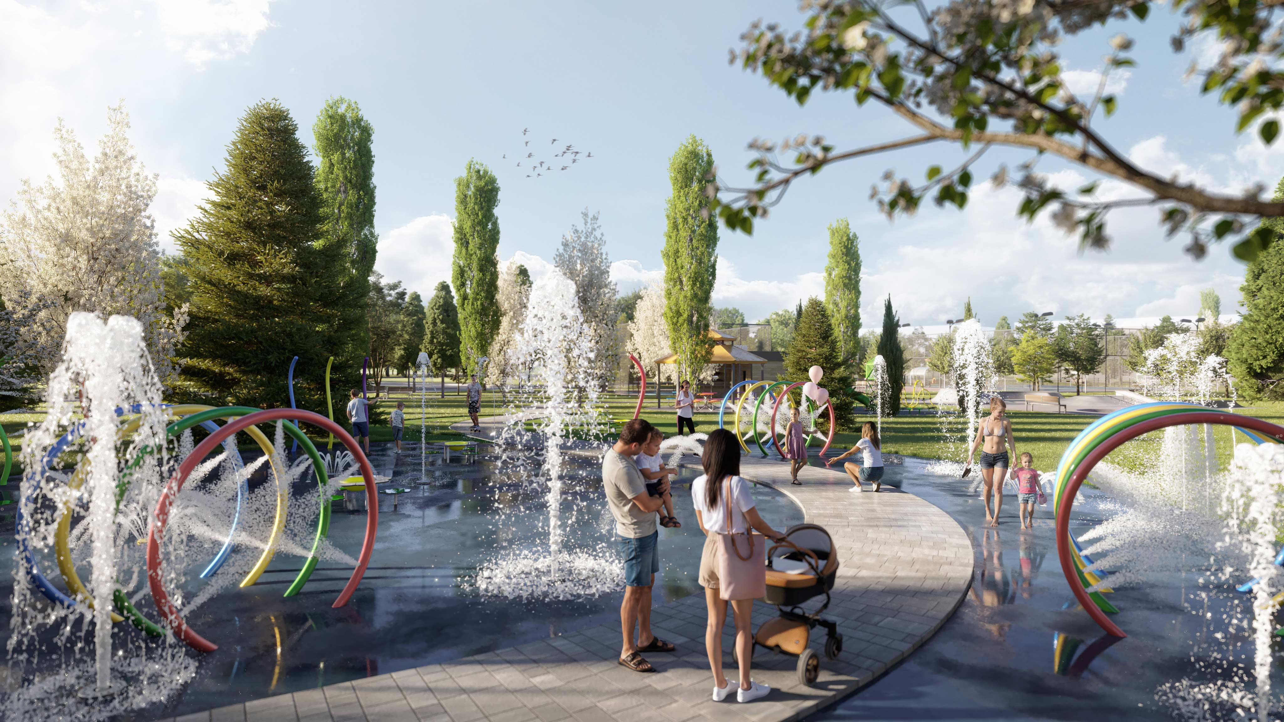 Wildfield Village splash pad
