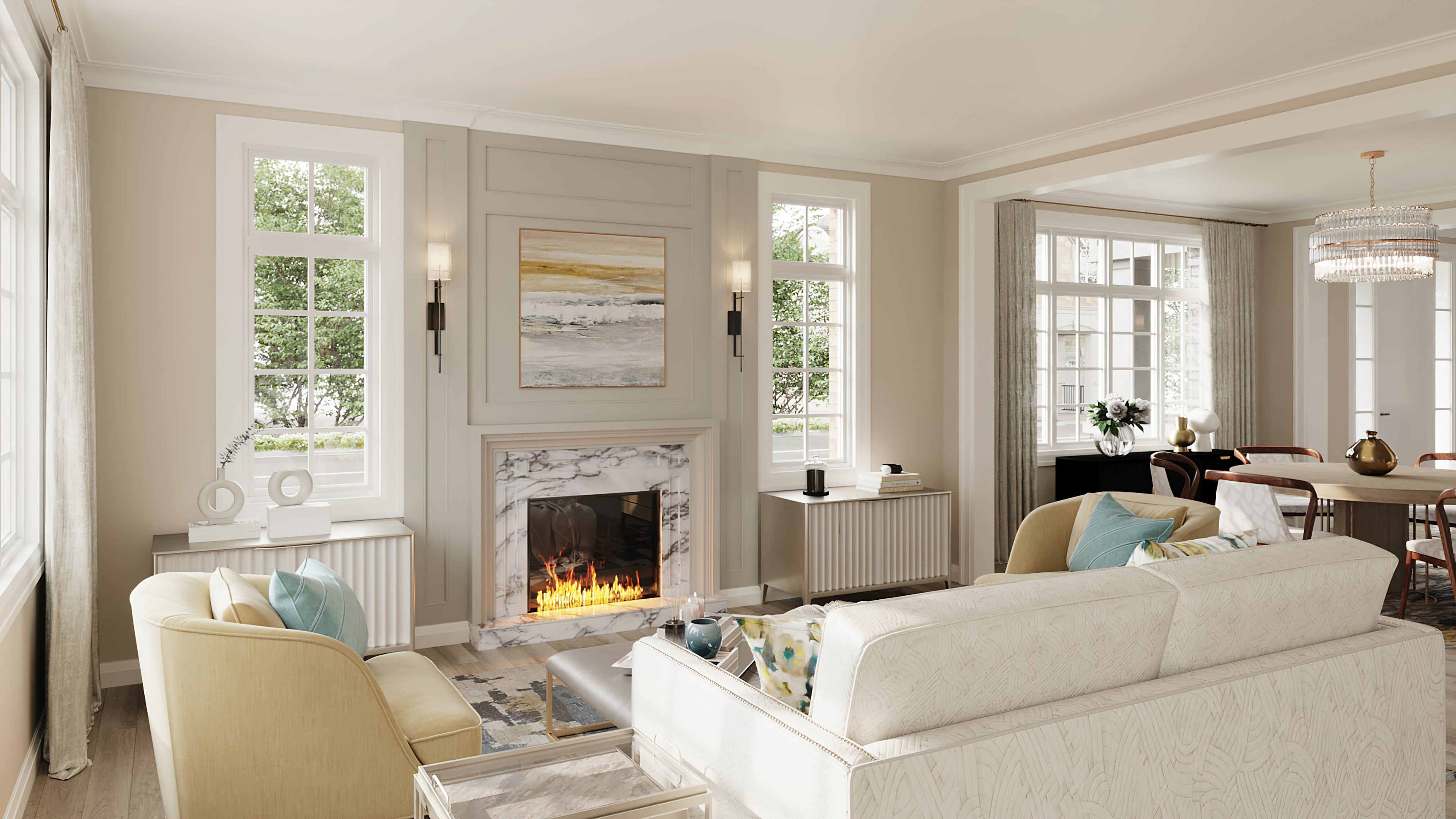 Wildfield Village interior living room