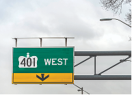 Highway 401 sign