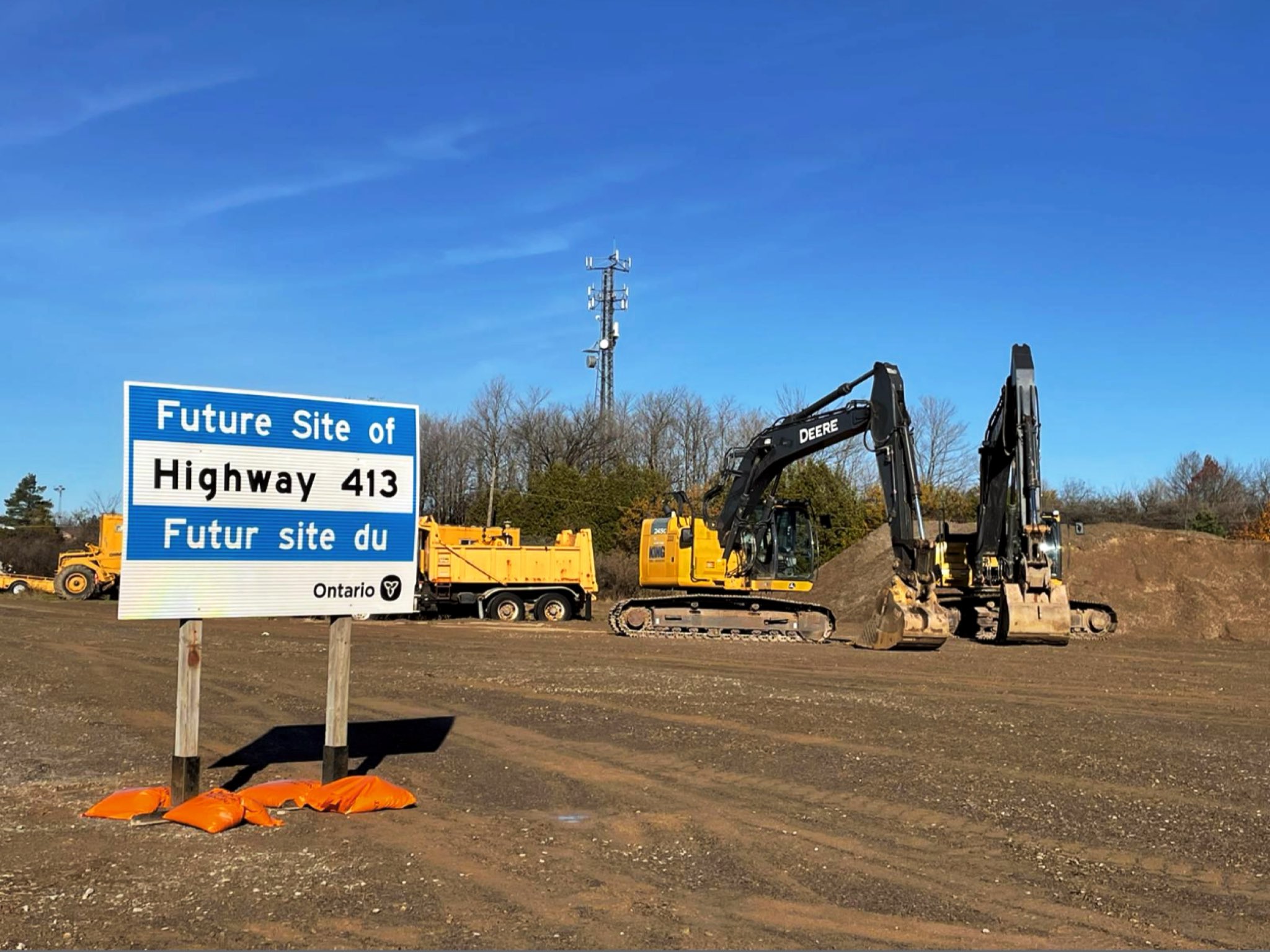 Future site of Highway 413